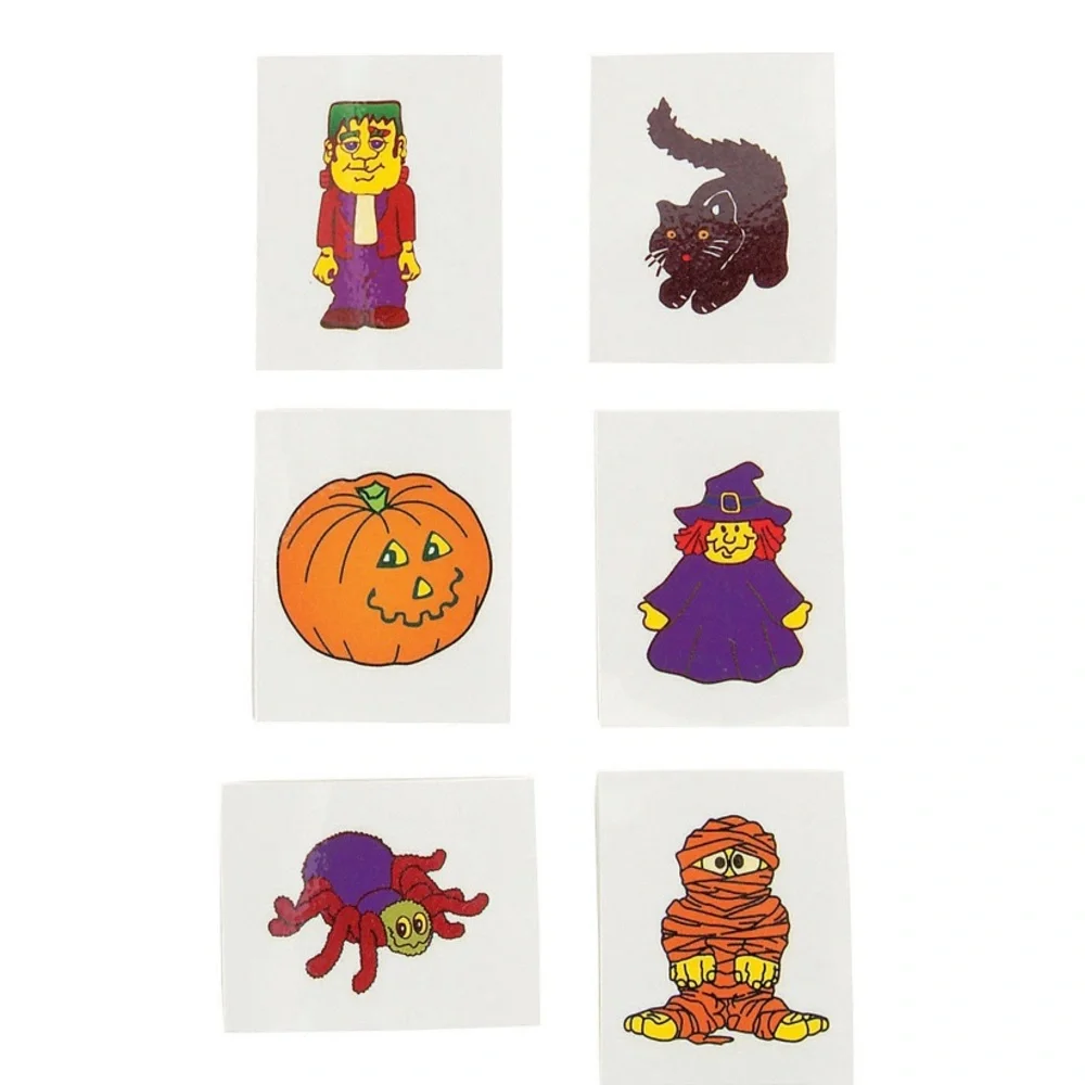 Halloween Glow in the Dark Tattoos 36 Pack